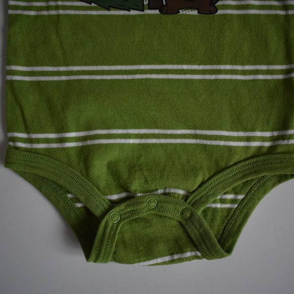 Koala Baby Stripe I Didn't Do It Beaver Bodysuit 3 Months - Picture 4 of 8